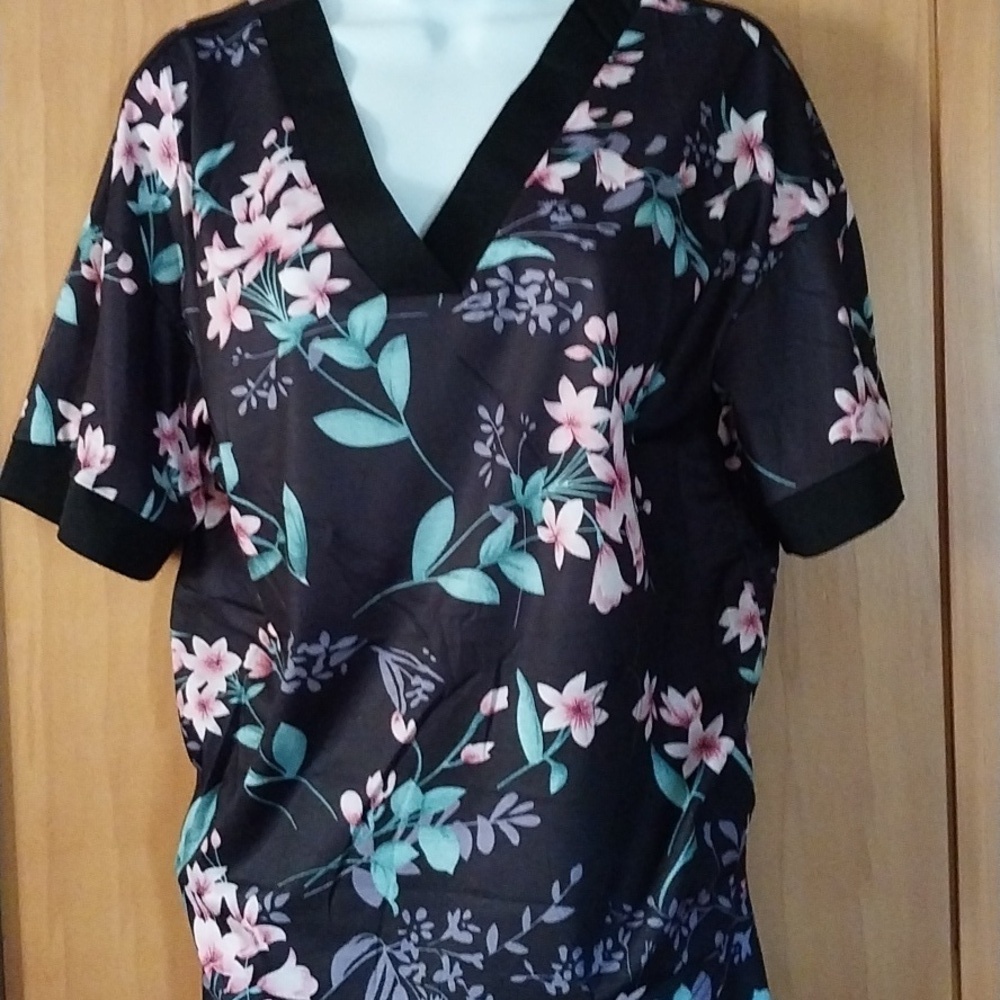 Afifei Women's Sleepwear Capri Pajama Sets Short   Sleeve  NWT Size S - Picture 6 of 15